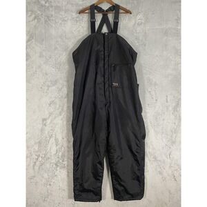 Walls Blizzard Pruf Overalls Men Sz L 42-44 Black Insulated Snow Bibs Utility